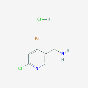 (4-Bromo-6-chloropyridin-3-yl)methanamine hydrochloride