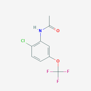 molecular formula C9H7ClF3NO2 B13652781 N-(2-Chloro-5-(trifluoromethoxy)phenyl)acetamide 