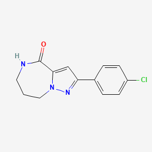 2-(4-chlorophenyl)-5,6,7,8-tetrahydro-4H-pyrazolo[1,5-a][1,4]diazepin-4-one