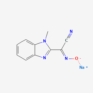 sodium 1-methyl-1H-1,3-benzodiazole-2-carbonimidoyl cyanide