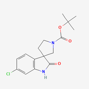 tert-Butyl 6-chloro-2-oxospiro[indoline-3,3'-pyrrolidine]-1'-carboxylate