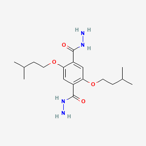 molecular formula C18H30N4O4 B13652863 2,5-Bis(isopentyloxy)terephthalohydrazide 