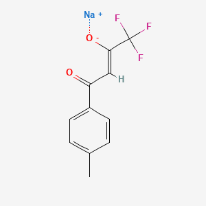 molecular formula C11H8F3NaO2 B13652892 sodium (2Z)-1,1,1-trifluoro-4-(4-methylphenyl)-4-oxobut-2-en-2-olate 