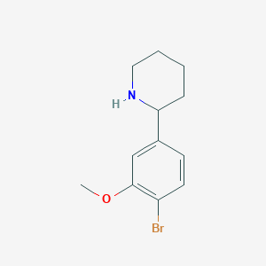 2-(4-Bromo-3-methoxyphenyl)piperidine