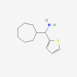 molecular formula C12H19NS B13652949 Cycloheptyl(thiophen-2-yl)methanamine 