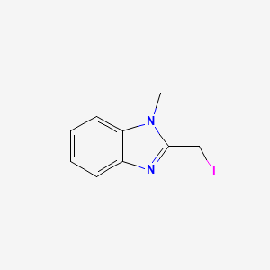 molecular formula C9H9IN2 B13652956 1H-Benzimidazole, 2-(iodomethyl)-1-methyl- 