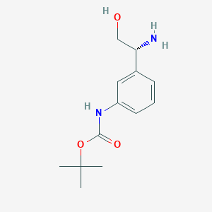 Tert-butyl (R)-(3-(1-amino-2-hydroxyethyl)phenyl)carbamate