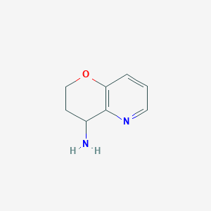 molecular formula C8H10N2O B1365297 3,4-二氢-2H-吡喃并[3,2-b]吡啶-4-胺 CAS No. 502612-49-9