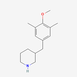 molecular formula C15H23NO B1365300 3-(4-甲氧基-3,5-二甲基苯基)-哌啶 CAS No. 779323-34-1