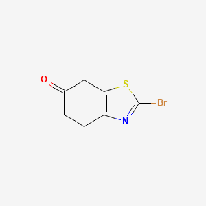 molecular formula C7H6BrNOS B13653021 2-Bromo-4,5-dihydrobenzo[d]thiazol-6(7H)-one 