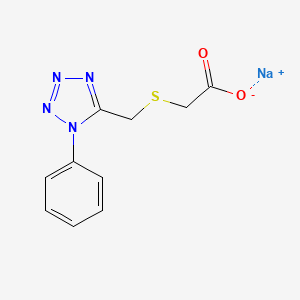 molecular formula C10H9N4NaO2S B13653051 Sodium [[(1-phenyl-1H-tetrazol-5-yl)methyl]thio]acetate 