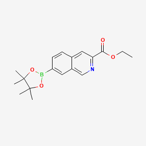 Ethyl 7-(4,4,5,5-tetramethyl-1,3,2-dioxaborolan-2-yl)isoquinoline-3-carboxylate