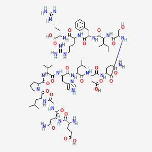 molecular formula C78H125N25O23 B13653064 Angiogenin (108-122) 