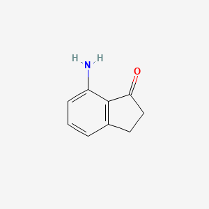 molecular formula C9H9NO B1365307 7-Amino-2,3-dihydroinden-1-one CAS No. 628732-03-6