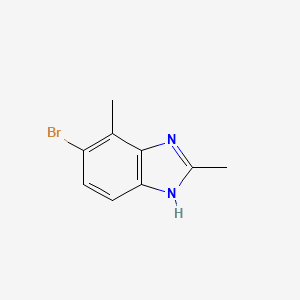 molecular formula C9H9BrN2 B13653078 5-bromo-2,4-dimethyl-1H-benzo[d]imidazole 