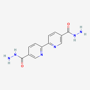 molecular formula C12H12N6O2 B13653098 [2,2'-Bipyridine]-5,5'-dicarbohydrazide 