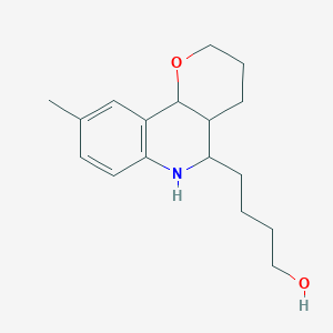 molecular formula C17H25NO2 B1365310 4-[9-Methyl-3,4,4a,5,6,10b-hexahydro-2H-pyrano[3,2-c]quinolin-5-yl]-1-butanol 