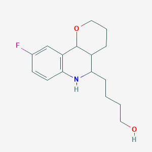 molecular formula C16H22FNO2 B1365311 4-[9-Fluoro-3,4,4a,5,6,10b-hexahydro-2H-pyrano[3,2-c]quinolin-5-yl]-1-butanol 