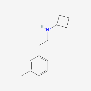 molecular formula C13H19N B13653125 n-(3-Methylphenethyl)cyclobutanamine 