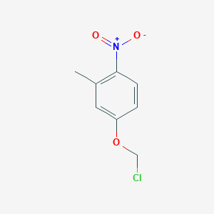 molecular formula C8H8ClNO3 B13653136 4-(Chloromethoxy)-2-methyl-1-nitrobenzene CAS No. 6267-25-0