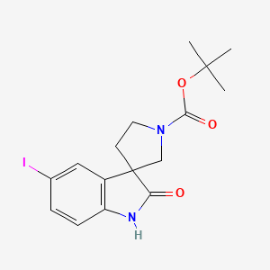 tert-Butyl 5-iodo-2-oxospiro[indoline-3,3'-pyrrolidine]-1'-carboxylate