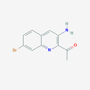 1-(3-Amino-7-bromoquinolin-2-yl)ethanone