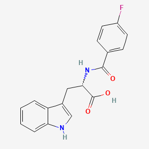 (S)-2-(4-Fluoro-benzoylamino)-3-(1H-indol-3-yl)-propionic acid