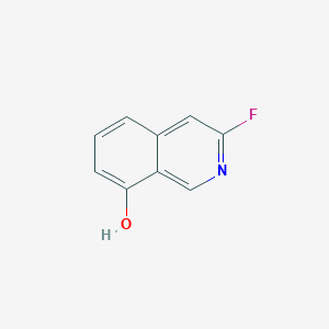 molecular formula C9H6FNO B13653185 3-Fluoroisoquinolin-8-ol 