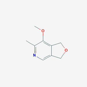 molecular formula C9H11NO2 B13653186 7-Methoxy-6-methyl-1,3-dihydrofuro[3,4-c]pyridine 