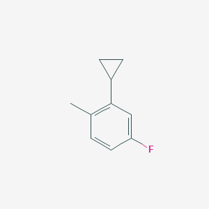 2-Cyclopropyl-4-fluoro-1-methylbenzene