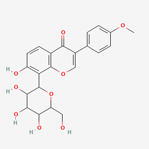 7-Hydroxy-3-(4-methoxyphenyl)-8-[3,4,5-trihydroxy-6-(hydroxymethyl)oxan-2-yl]chromen-4-one