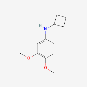 molecular formula C12H17NO2 B13653246 N-cyclobutyl-3,4-dimethoxyaniline 