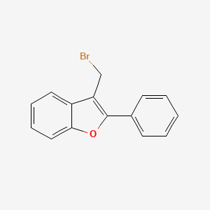 molecular formula C15H11BrO B13653253 3-(Bromomethyl)-2-phenylbenzofuran 