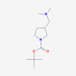 molecular formula C12H24N2O2 B13653291 (R)-tert-butyl 3-((dimethylamino)methyl)pyrrolidine-1-carboxylate 