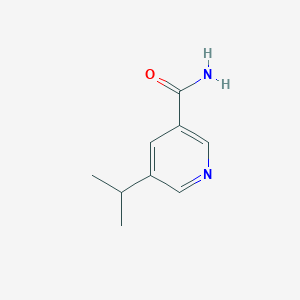 molecular formula C9H12N2O B13653330 5-Isopropylnicotinamide CAS No. 73591-72-7