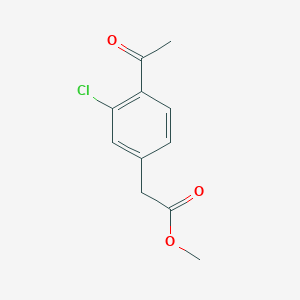 Methyl 2-(4-acetyl-3-chlorophenyl)acetate