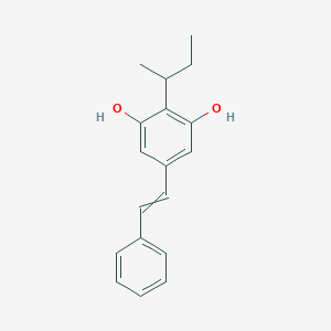 2-Butan-2-yl-5-(2-phenylethenyl)benzene-1,3-diol