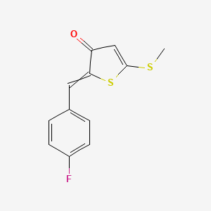 2-[(4-Fluorophenyl)methylidene]-5-methylsulfanylthiophen-3-one