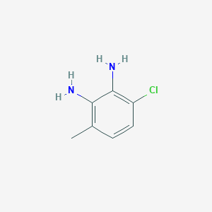 molecular formula C7H9ClN2 B13653385 3-Chloro-6-methylbenzene-1,2-diamine 