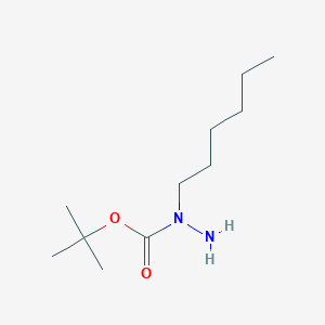 molecular formula C11H24N2O2 B13653484 tert-Butyl 1-hexylhydrazine-1-carboxylate 