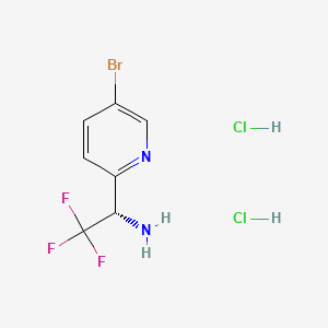 (S)-1-(5-Bromopyridin-2-yl)-2,2,2-trifluoroethan-1-amine dihydrochloride