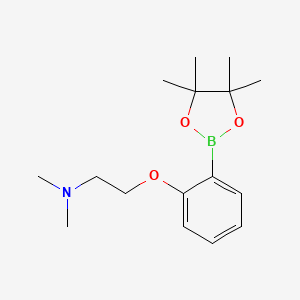 Dimethyl({2-[2-(tetramethyl-1,3,2-dioxaborolan-2-yl)phenoxy]ethyl})amine