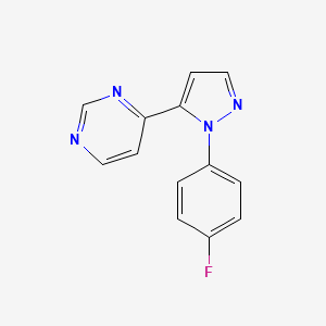 4-(1-(4-Fluorophenyl)-1H-pyrazol-5-yl)pyrimidine