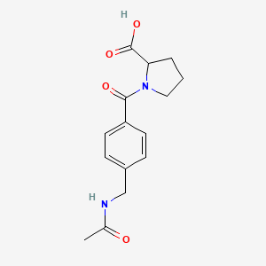 1-[4-(Acetamidomethyl)benzoyl]pyrrolidine-2-carboxylic acid