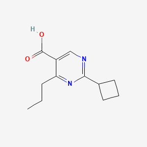 2-Cyclobutyl-4-propylpyrimidine-5-carboxylic acid