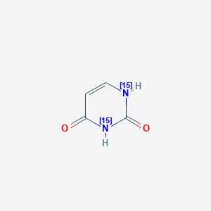 molecular formula C4H4N2O2 B1365363 尿嘧啶-15N2 CAS No. 5522-55-4