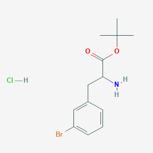 tert-butyl (2R)-2-amino-3-(3-bromophenyl)propanoate;hydrochloride