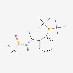 (R)-N-((R)-1-(2-(Di-tert-butylphosphanyl)phenyl)ethyl)-2-methylpropane-2-sulfinamide