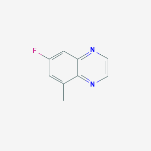 molecular formula C9H7FN2 B13653738 7-Fluoro-5-methylquinoxaline 