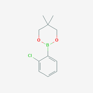 molecular formula C11H14BClO2 B1365374 2-(2-氯苯基)-5,5-二甲基-1,3,2-二氧杂硼环烷 CAS No. 346656-42-6
